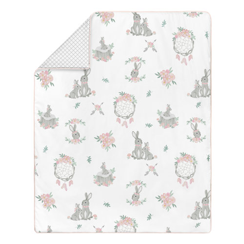 Sweet Jojo Designs Bunny Floral 11 Piece Crib Bedding Set & Reviews